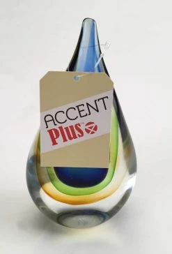 Cheap 🧨 6.5" Art Glass Teardrop Figurine by Zingz & Thingz 🥰 -Zingz and Thingz Shop D296726S 5