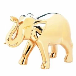 Budget 👏 7" Golden Elephant Figure by Zingz & Thingz 😀