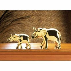 Budget 👏 7" Golden Elephant Figure by Zingz & Thingz 😀 -Zingz and Thingz Shop D296741S 4