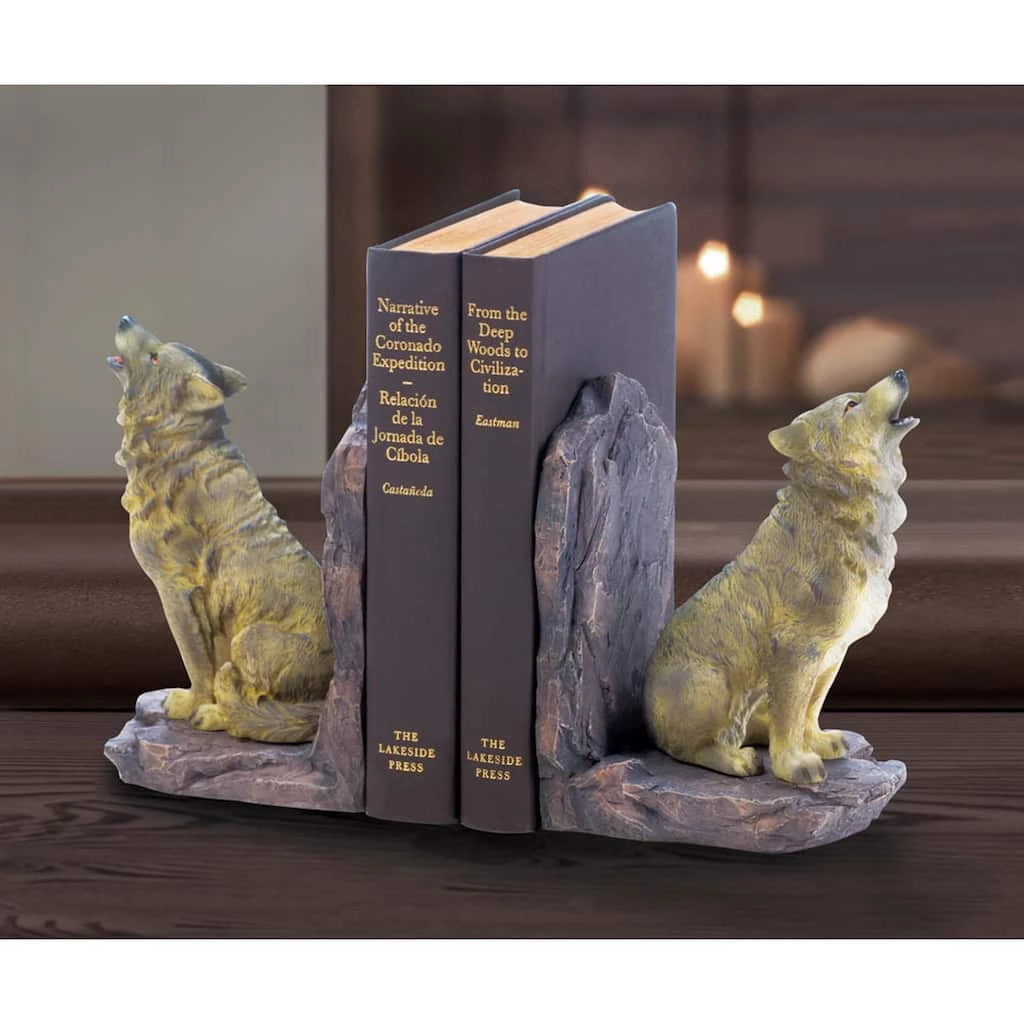 Best deal π― 5.5" Howling Wolf Bookends by Zingz & Thingz βοΈ 4 Best deal π― 5.5" Howling Wolf Bookends by Zingz & Thingz βοΈ - Image 2