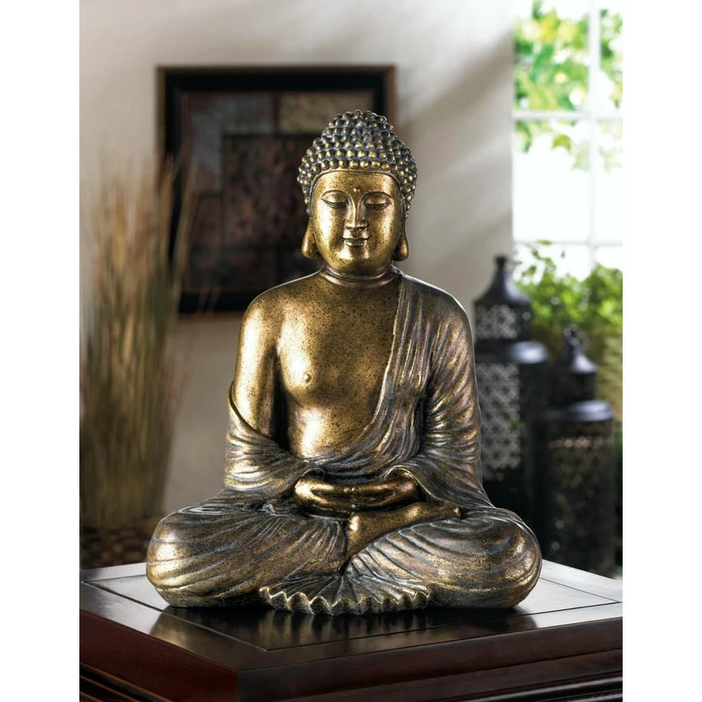 Hot Sale π 12" Sitting Buddha Statue by Zingz & Thingz π― 4 Hot Sale π 12" Sitting Buddha Statue by Zingz & Thingz π― - Image 2