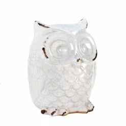 Deals 🤩 6.5" Distressed White Owl Figurine by Zingz & Thingz ✨