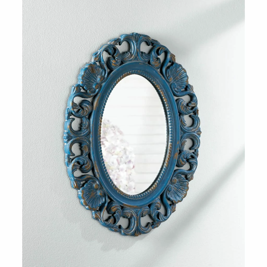 Cheapest π Vintage Belle Blue Mirror by Zingz & Thingz π 4 Cheapest π Vintage Belle Blue Mirror by Zingz & Thingz π - Image 2
