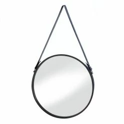 Best Pirce 😉 Hanging Mirror with Faux Leather Strap by Zingz & Thingz 🛒