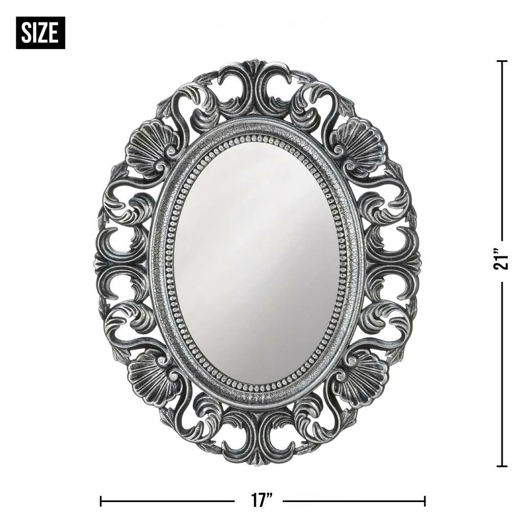 Best Sale β Silver Scallop Wall Mirror by Zingz & Thingz π 4 Best Sale β Silver Scallop Wall Mirror by Zingz & Thingz π - Image 2