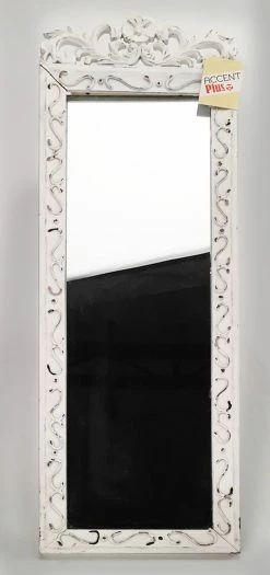 Coupon 👍 30.5" Elegant White Wall Mirror by Zingz & Thingz 👏 -Zingz and Thingz Shop D296858S 3