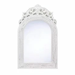 Coupon 🤩 Weathered White Arched-Top Wall Mirror by Zingz & Thingz 💯