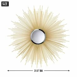 Best Sale ⌛ 32" Golden Rays Mirror by Zingz & Thingz 🤩 -Zingz and Thingz Shop D296868S 8