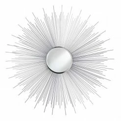 Deals 👍 33" Silver Rays Mirror by Zingz & Thingz ✨