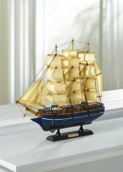 Outlet 🧨 13" Cutty Sark Model Ship Tabletop Accent by Zingz & Thingz 😍 -Zingz and Thingz Shop D296889S 2