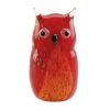 Best Pirce 🔔 5" Red Art Glass Owl Figure by Zingz & Thingz ✨ -Zingz and Thingz Shop D296898S 1