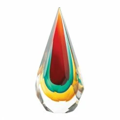 Deals 👏 8" Faceted Teardrop Art Glass by Zingz & Thingz 👍