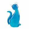 Coupon 🤩 8" Blue Art Glass Kitty Cat Figure by Zingz & Thingz 👏 -Zingz and Thingz Shop D296904S 1