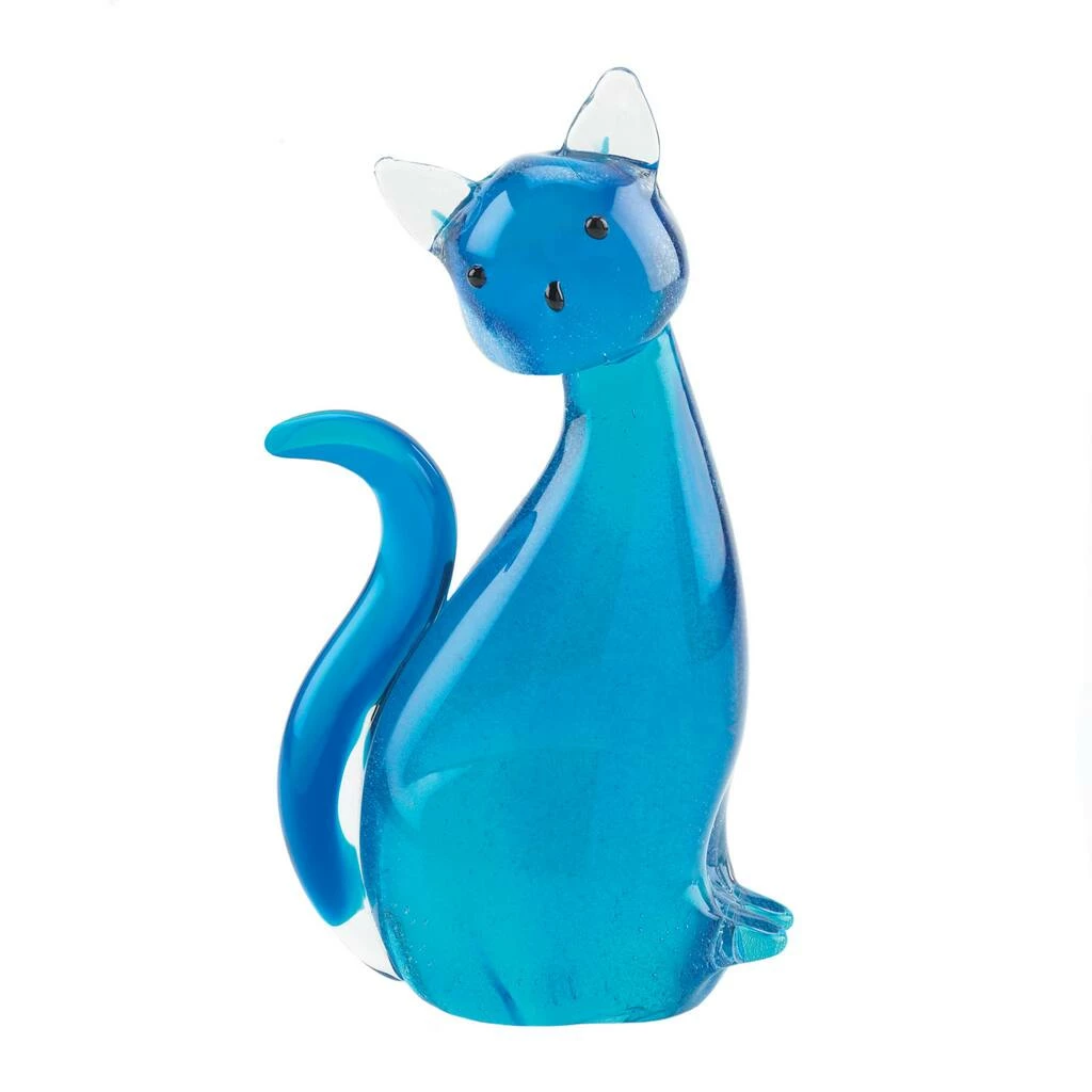 Coupon π€© 8" Blue Art Glass Kitty Cat Figure by Zingz & Thingz π 3 Coupon π€© 8" Blue Art Glass Kitty Cat Figure by Zingz & Thingz π