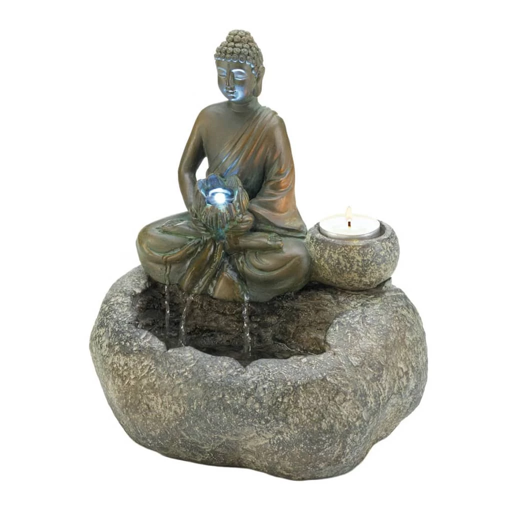 Flash Sale π 10.5" Buddha LED Tabletop Fountain by Zingz & Thingz π 3 Flash Sale π 10.5" Buddha LED Tabletop Fountain by Zingz & Thingz π