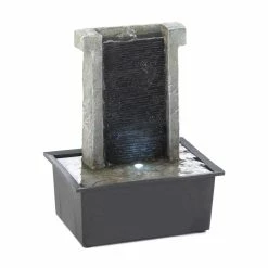 Best Sale 😀 10.5" Stone Wall LED Tabletop Fountain by Zingz & Thingz 😍