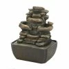 Wholesale 👏 10.5" Tiered Rock Formation LED Tabletop Fountain by Zingz & Thingz ✔️ -Zingz and Thingz Shop D296935S 1