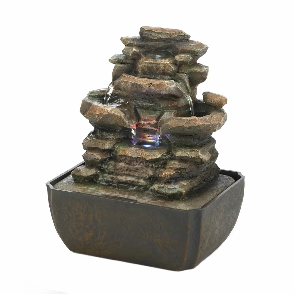 Wholesale π 10.5" Tiered Rock Formation LED Tabletop Fountain by Zingz & Thingz βοΈ 4 Wholesale π 10.5" Tiered Rock Formation LED Tabletop Fountain by Zingz & Thingz βοΈ - Image 2