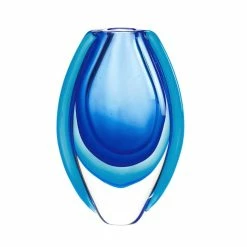 Deals 😍 8.5" Azure Blue Art Glass Vase by Zingz & Thingz 😍