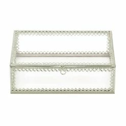 Best reviews of 🔔 3" Silver Trim Glass Box by Zingz & Thingz ⭐