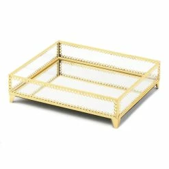 Hot Sale 💯 12" Gold Motif Jewelry Tray by Zingz & Thingz ⌛