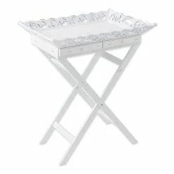 Buy ❤️ 27" White Elegant Tray Stand by Zingz & Thingz 💯