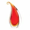 Flash Sale 🤩 11" Red Curl Art Glass Vase by Zingz & Thingz 🥰 -Zingz and Thingz Shop D296993S 1