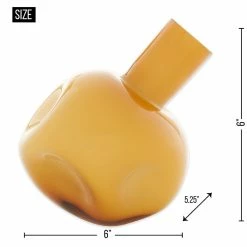 Flash Sale ⌛ 6" Yellow Abstract Vase by Zingz & Thingz 🌟 -Zingz and Thingz Shop D296994S 6