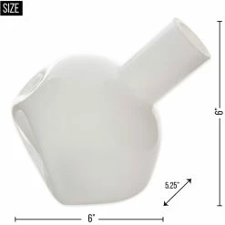 Coupon 🥰 6" White Abstract Vase by Zingz & Thingz 🥰 -Zingz and Thingz Shop D296998S 6