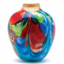 Best Pirce ✨ 9" Floral Fantasia Art Glass Vase by Zingz & Thingz 😍