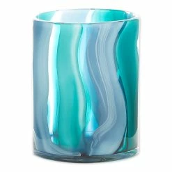 Flash Sale 👍 6.5" Small Blue Cylinder Glass Vase by Zingz & Thingz 🛒