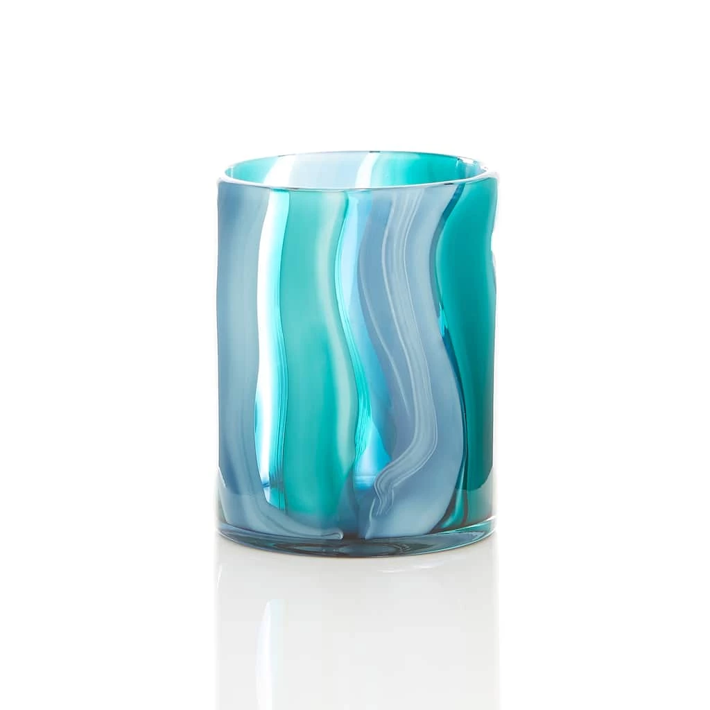 Flash Sale π 6.5" Small Blue Cylinder Glass Vase by Zingz & Thingz π 5 Flash Sale π 6.5" Small Blue Cylinder Glass Vase by Zingz & Thingz π - Image 3