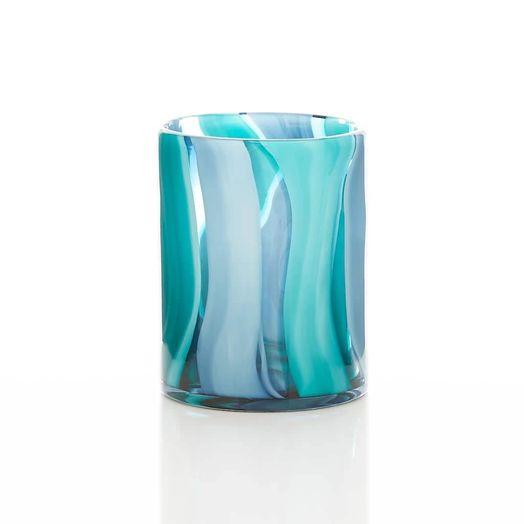 Flash Sale π 6.5" Small Blue Cylinder Glass Vase by Zingz & Thingz π 6 Flash Sale π 6.5" Small Blue Cylinder Glass Vase by Zingz & Thingz π - Image 4