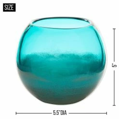 Wholesale 🎁 5.5" Aqua Fish Bowl Vase by Zingz & Thingz 😍 -Zingz and Thingz Shop D297015S 14