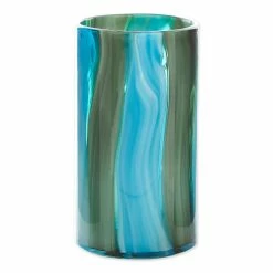 Coupon ✨ 10.25" Blue Cylinder Glass Vase by Zingz & Thingz ✨