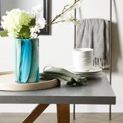 Coupon ✨ 10.25" Blue Cylinder Glass Vase by Zingz & Thingz ✨ -Zingz and Thingz Shop D297016S 8