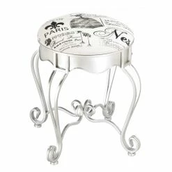 Flash Sale 🧨 20" Pretty in Paris Metal Stool by Zingz & Thingz 💯