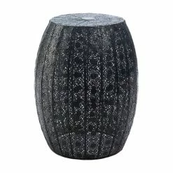 Coupon 😍 14.75" Black Moroccan Lace Stool by Zingz & Thingz 🛒