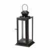Budget 👏 8" Black Metal Starlight Hanging Candle Lantern by Zingz & Thingz 🎉 -Zingz and Thingz Shop D297158S 1