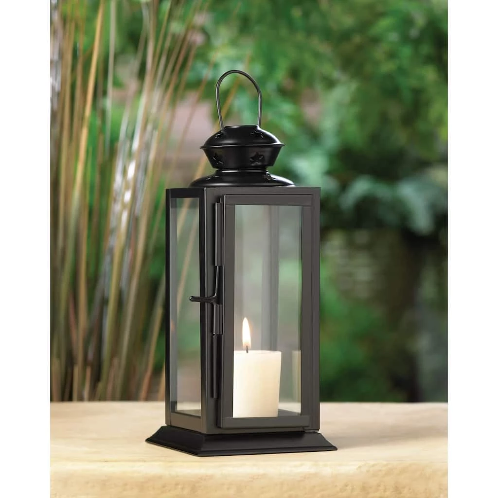 Budget π 8" Black Metal Starlight Hanging Candle Lantern by Zingz & Thingz π 4 Budget π 8" Black Metal Starlight Hanging Candle Lantern by Zingz & Thingz π - Image 2