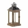 Deals 😍 18.5" Rustic Wooden Hanging Monticello Candle Lantern by Zingz & Thingz 🧨