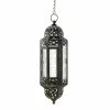Best Pirce ✨ 13" Antique Victorian Black Filigree Embellished Hanging Candle Lantern by Zingz & Thingz 🔔 -Zingz and Thingz Shop D297170S 1