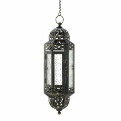 Best Pirce β¨ 13" Antique Victorian Black Filigree Embellished Hanging Candle Lantern by Zingz & Thingz π