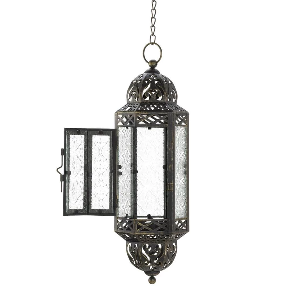 Best Pirce β¨ 13" Antique Victorian Black Filigree Embellished Hanging Candle Lantern by Zingz & Thingz π 5 Best Pirce β¨ 13" Antique Victorian Black Filigree Embellished Hanging Candle Lantern by Zingz & Thingz π - Image 3