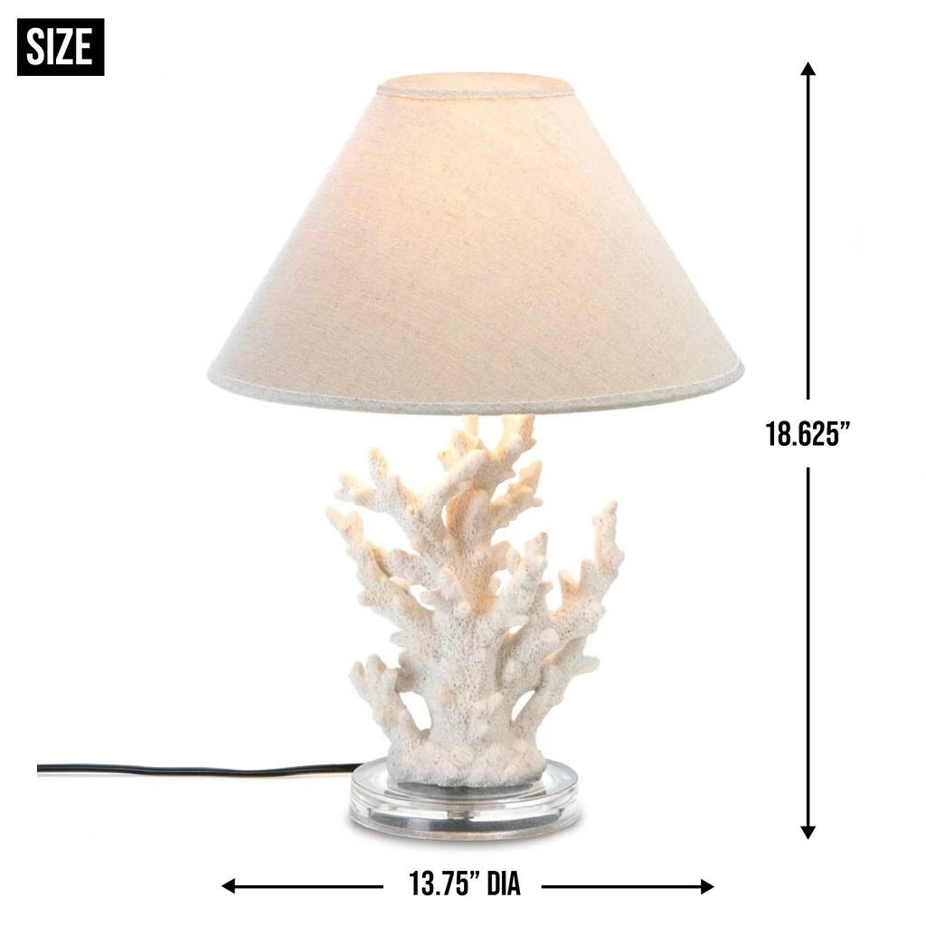 Hot Sale π 18.5" White Coral Table Lamp by Zingz & Thingz π₯° 8 Hot Sale π 18.5" White Coral Table Lamp by Zingz & Thingz π₯° - Image 6