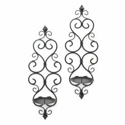 Deals 😍 15.75" Fleur-De-Lis Candle Wall Sconce, 2ct. by Zingz & Thingz 🔥