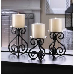 Best deal 😉 6.75" Scrollwork Candle Stand, 3ct. by Zingz & Thingz 💯 -Zingz and Thingz Shop D297199S 4