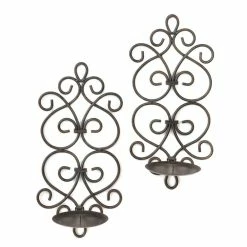 Cheapest 🔔 13" Metal Scrollwork Candle Wall Sconces, 2ct. by Zingz & Thingz 🔥