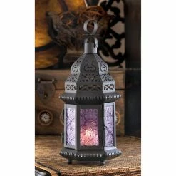 Deals π€© 11'' Etched Purple Glass Moroccan Style Hanging Lantern by Zingz & Thingz π 7 Deals π€© 11'' Etched Purple Glass Moroccan Style Hanging Lantern by Zingz & Thingz π -Zingz and Thingz Shop D297224S 2