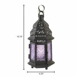 Deals π€© 11'' Etched Purple Glass Moroccan Style Hanging Lantern by Zingz & Thingz π 9 Deals π€© 11'' Etched Purple Glass Moroccan Style Hanging Lantern by Zingz & Thingz π -Zingz and Thingz Shop D297224S 4